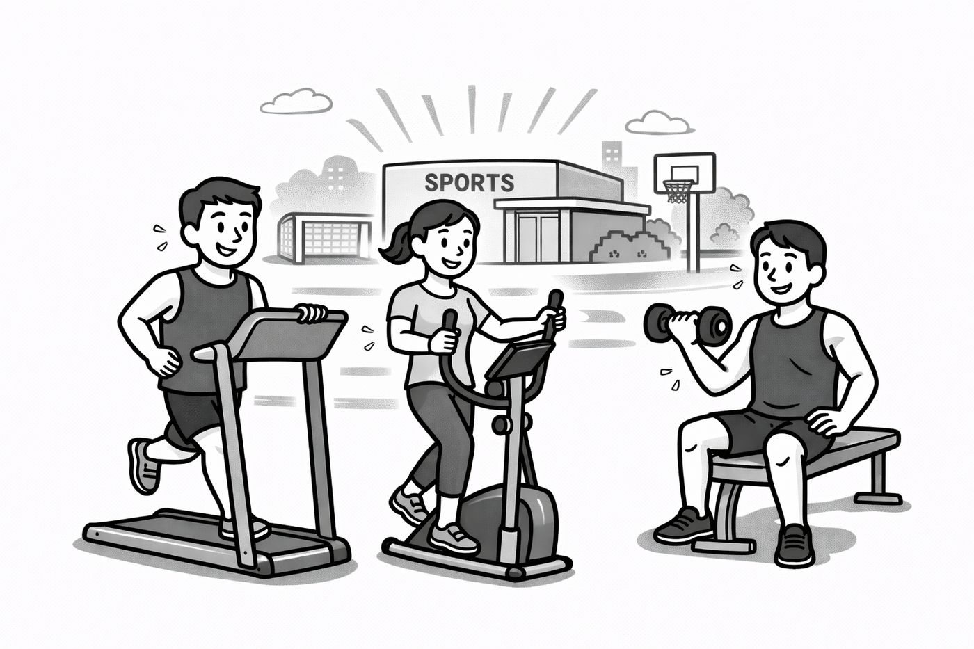 スポーツ施設も リフレッシュ 汗を流して リフレッシュ